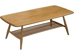Solid yukas wood top in a natural finish. Ercol Originals Coffee Table Lee Longlands