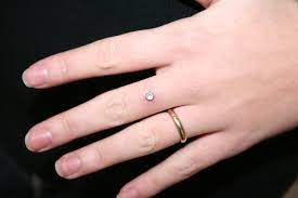 Pretty Microdermal Ring Finger Tattoos Microdermal Piercing Finger Tattoos