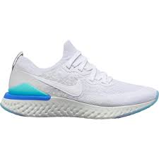 Design is powered by heat map data from the nike sports research lab ensures nike react foam is distributed across the shoe where you need it most nike swoosh logo Nike Women S Epic React Flyknit 2 White The Marathon Shop