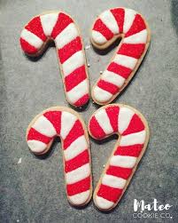 Christmas Candy Canes Decorated Cookies Mateocookieco Com Candy Cane Cookies Iced Sugar Cookies Christmas Cookies Decorated