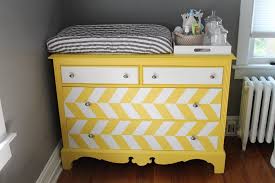 Ellie Bea S Room Project Nursery Changing Table Dresser Yellow Dresser Baby Changing Table