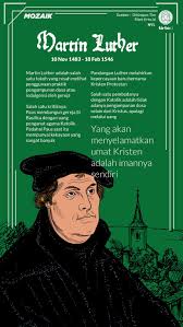 Explore genealogy for martin luther born 1483 eisleben, grafschaft mansfeld, heiliges römisches reich died 1546 eisleben, grafschaft mansfeld. Martin Luther 95 Nota Protesnya Yang Melahirkan Kristen Protestan Tirto Id