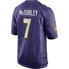 Jt daniels #18, trace mcsorley #9, khalil tate #14, ed oliver #10 jerseys. Trace Mcsorley Baltimore Ravens Nike Game Jersey Purple