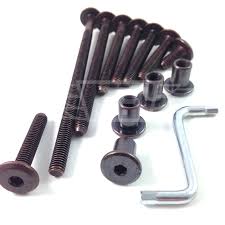 Match nuts and bolts efficiently. Bronze Furniture Bolts Complete With Bronze Connector Nut And Allen Key Bed Cot Ebay
