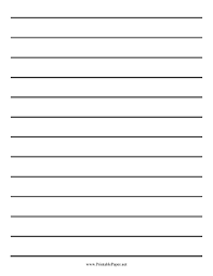 About 1/3 of the total pulp and paper marked (in 2000) is printing and writing papers. Printable Low Vision Writing Paper Three Quarter Inch Letter