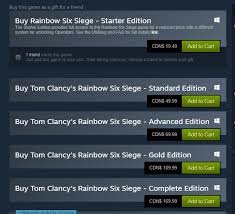 12,500 renown or 300 r6 credits to unlock 1 operator. The Rainbow Six Siege Starter Edition Is A Big Noob Trap It Requires A Huge Grind To Get On Par With Players Of The Standard Edition Noobtraps