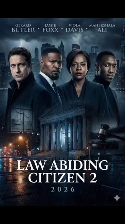 Watch movie: 🎬 LAW ABIDING CITIZEN 2 (2026)⭐ Starring: Gerard Butler •  Jamie Foxx • Viola Davis • Mahershala AliJustice isn’t blind.It  adapts.Years after the deadly chess match that shook Philadelphia ...