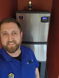 It's that time again! 📷 Snap a photo of you with a Manitowoc Ice machine  that's located in a public space. Comment