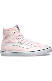 Black And White Checkered Vans High Tops Vans Womens Dazie Hi Shoe Checkerboard Pink Mltd Vans Shoes Wrap Shoes