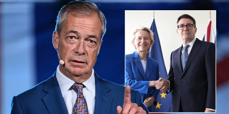 Nigel Farage accuses Andy Burnham of 'Brexit betrayal' over plot to reimpose free movement with EU
