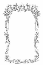 Beautiful Vining Frame Art Nouveau Art Nouveau Art Nouveau Design Book Of Shadows