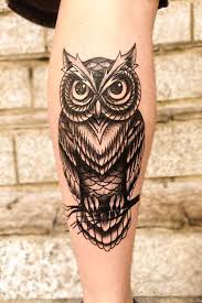 Cute owl design for leg. 150 Owl Tattoo Design Ideas Owl Tattoo Design Owl Tattoo Tattoo Designs
