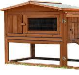 Cage à Lapin en Bois pour l'extérieur, Grande Maison pour Canards, Cage à  Lapin pour Petits Animaux avec Plateau Amovible, Toit en Asphalte, Portes  ...