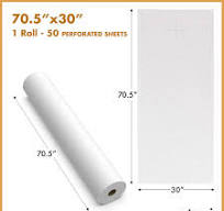 Amazon.com: Cotouni 70.5" x 30" Sheets - 1 Roll - 50 ...