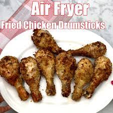 Air Fryer Panko Breaded Fried Chicken Drumsticks Legs Video Air Fryer Chicken Leg Recipe Air Fryer Recipes Healthy Air Fryer Recipes Chicken