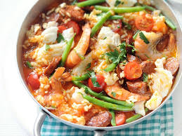 Paella With Codfish Savory Recipe Paella Recipe Seafood Paella Recipe Food