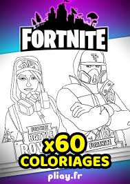 Fortnite building skills and destructible environments combined with intense pvp combat. Coloriages Fortnite Pack De 60 Coloriages A Imprimer Pliay