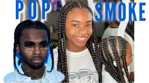 In this video i show how to do pop smoke inspired braids. How To Pop Smoke Braid Tutorial Stayhome Withme Bretheegemini Youtube
