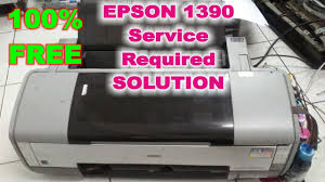 For detailed information please contact me via whatsapp. Epson 1390 Service Required Error Red Light Blinking Video Youtube