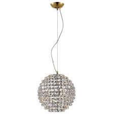 The beautiful crystals are carefully placed in order to create a beautiful and stunning sculpture. Nord 4 Light Gold Crystal Pendant Light Crystal Ceiling Light