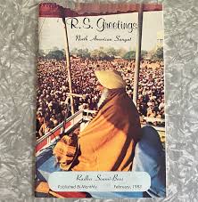 Radha Soami Beas RS Greetings North American Sangat 1983 February Satsang  Issue