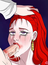 Red lipstick blowjob