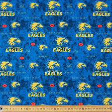 See more ideas about west coast eagles, west coast, eagles. Afl West Coast Eagles Logo Homespun Fabric