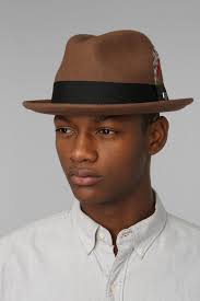 Urban Outfitters Brixton Gain Fedora In Taupe Brown For Men Lyst