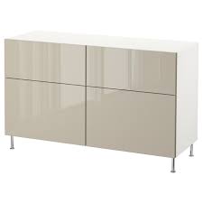 besta storage combination w doors drawers white selsviken stallarp high gloss beige 47 1 4x15 3 4x29 1 8 learn more ikea in 2021 storage spaces drawers storage