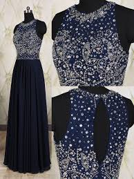 Black And Dark Blue Prom Dress Navy Blue Prom Dresses Elegant Evening Dresses Long Formal Gowns Beaded Party Dresses Chiffon Pageant Formal Dress Navy Prom Dress Long Prom Dresses Blue Evening Dresses Prom