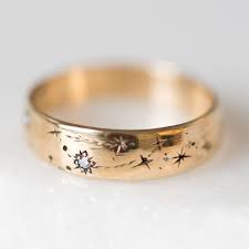 Written In The Stars Wedding Band Featuring Both Zodiac Signs Wedding Constellation Celestial Star Wedding Band Kay Jewelry Jewelry