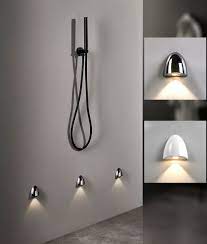 The light direction is also adjustable by repositioning the light bar. Low Level Semi Recessed Wall Light For Shower And Wetrooms Ip65 Low Voltage Selv Bathroom Fixture