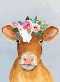 Maybe you would like to learn more about one of these? 53 Trendy Ideas For Farmhouse Decor Wall Diy Paint Colors Cow Painting Cow Art Art