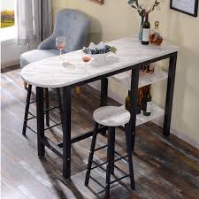Find new bar stools & counter stools for your home at joss & main. Marble Bar Table N Bar Stool Set Furniture Home Living Furniture Tables Sets On Carousell
