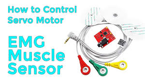 How To Control Servo Motor Using Emg Muscle Sensor Arduino Arduino Sensor Muscle