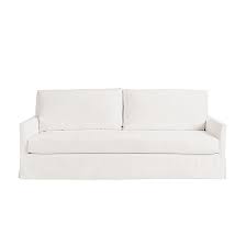 It doesn't get much cleaner than this. Suzanne Kasler Mathes Upholstered Sofa Ballard Designs