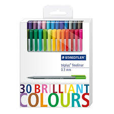 Staedtler Triplus Fineliner 30 Pen Set Fineliner Pens Staedtler Triplus Fineliner Triplus Fineliner