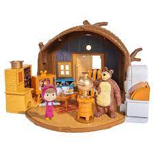 Masha and the bear kids nesting doll | 4 in 1 matryoshka montessori toys | russian doll unpainted (5.5 inch) sugaringathome. Masha And The Bear Bear Tree House Playset Smyths Toys Ireland