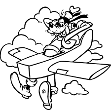 le dingo est l invention de walt disney une sorte grand chien un peu naif gentil et toujours pret a rendre service coloriage mickey coquillage