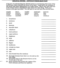 All the answers have something to do with the subject of anatomy and the human body. Bones And Muscles Worksheet Printable Worksheets And Activities For Teachers Parents Tutors And Homeschool Families