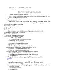 Selalu mengutamakan kepentingan negara di atas kepentingan pribadi b. Contoh Soal Uaspas Penjas Kelas X 14 Belajar Bareng