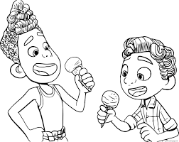 Search through more than 50000 coloring pages. Alberto And Luca Eating Ice Cream Coloring Pages Printable