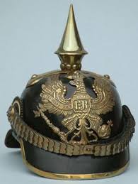 It was designed to deflect sword blows. 14 Pickelhaubes Ideas German Uniforms German Helmet Military Helmets