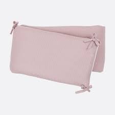 Kopfschutz für baby , material: Kraftkids Nestchen Waffel Pique Rosa Nestchenlange 60 70 60 Cm Fur Bettgrosse 140 X 70 Cm