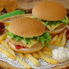 Fırında Tavuk Hamburger