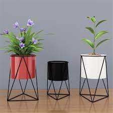 Whether they are made of wood, metal or wicker, there are plant stands to brighten any indoor or outdoor decor. New Durable Geometric Metal Flower Pot Stand Indoor Garden Plant Holder Display Planter Iron Flower Stand Desktop Gardening Deco Pot Trays Aliexpress