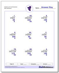 Long Division Worksheets