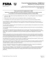 Jan 01, 2014 · effective january 1, 2014, the rules for financial hardship unlocking have changed. Fsrao Ca