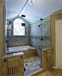 Bathtub In The Shower And 2 Shower Heads Home Shower Cabin My Dream Home