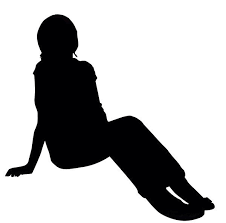 Person Silhouette Sitting Person Silhouette Silhouette People Girl Silhouette